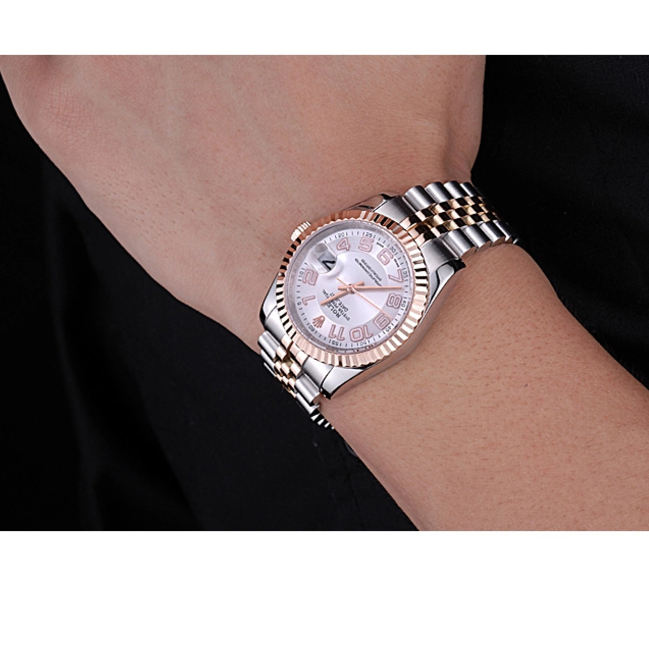 Aaa replica watch Steel 622544 DateJust and Rolex Gold Stainless White Dial Bracelet 0714